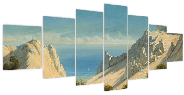 Obraz - Georg Emil Libert, View of Sommerspiret, the Cliffs of Møn, reprodukce (210x100 cm)