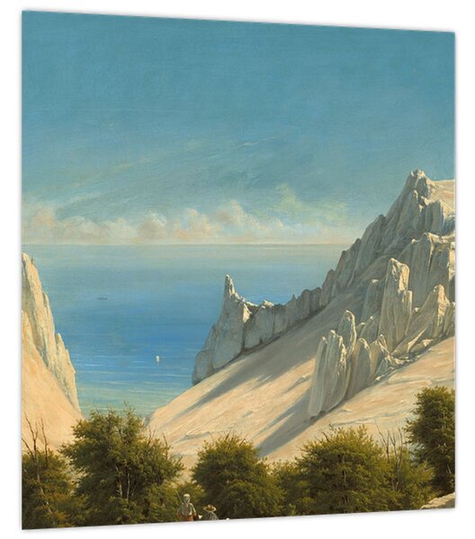 Obraz - Georg Emil Libert, View of Sommerspiret, the Cliffs of Møn, reprodukce (30x30 cm)