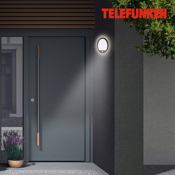 TF 313705TF TELEFUNKEN LED venkovní svítidlo pr. 28 cm 15W 2000lm černá - BRILONER