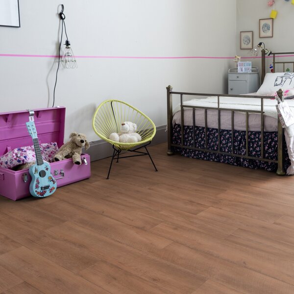 Gerflor, PVC podlaha - lino AladinTex Plus 1236 Cajou Honey, na míru, šíře 4m, hnědá, filc, chodba / předsíň
