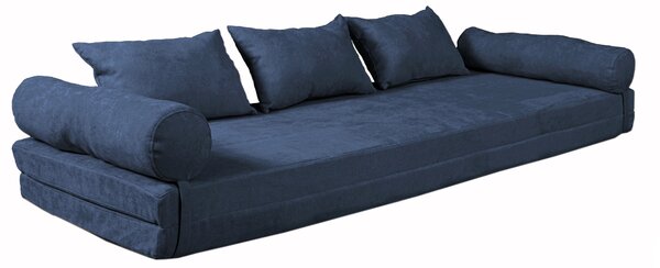 MarLiving Rozkládací pohovka LE MAR 03 201 cm z masivu/modrá