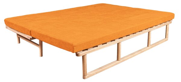 MarLiving Rozkládací pohovka LE MAR 02 201 cm z masivu/oranžová