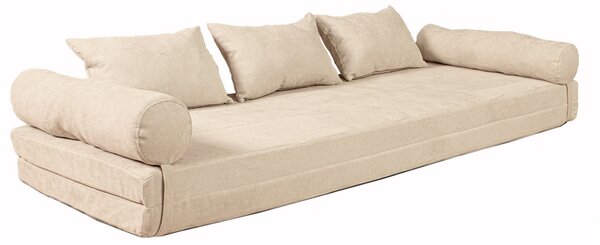 MarLiving Rozkládací pohovka LE MAR 03 201 cm z masivu/krémová