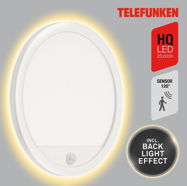 TF 313706TF TELEFUNKEN LED venkovní svítidlo pr. 28 cm 15W 2000lm bílé - BRILONER