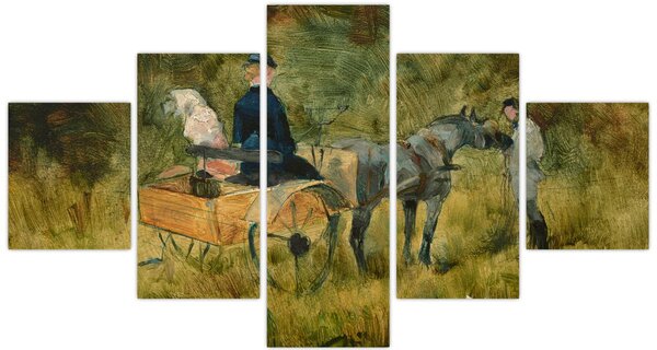 Obraz - Henri de Toulouse-Lautrec, The Trap, reprodukce (125x70 cm)