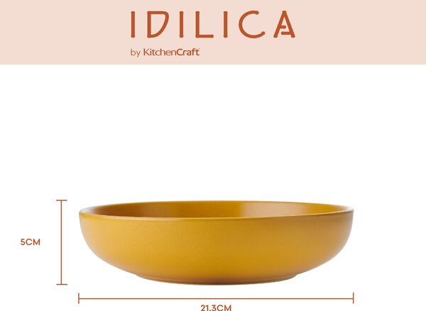 Misky na těstoviny KitchenCraft Idilica, sada 4 ks, 21 cm, keramické IDBOWLPK4
