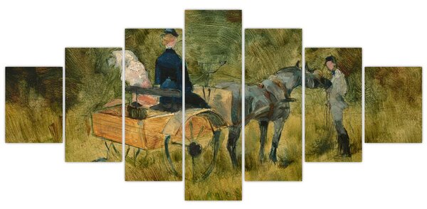 Obraz - Henri de Toulouse-Lautrec, The Trap, reprodukce (210x100 cm)