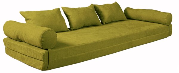 MarLiving Rozkládací pohovka LE MAR 02 201 cm z masivu/zelená