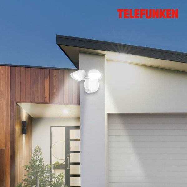 TF 304606TF TELEFUNKEN LED venkovní svítidlo 25,8 cm 2x10W 1000lm bílé - BRILONER