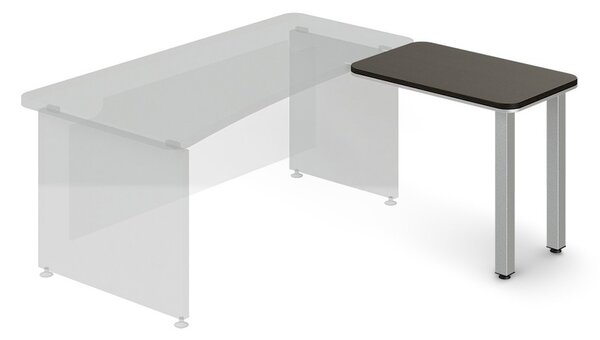 Přístavný stůl Top Office 90 x 55 cm pravý Barva: Wenge