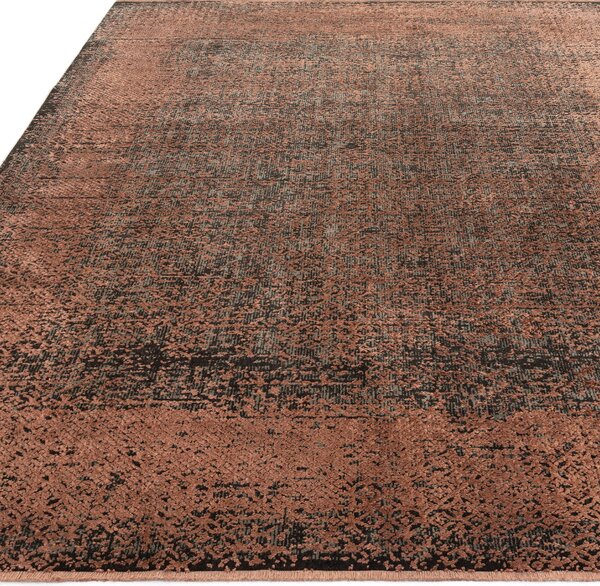 Tribeca Design Kusový koberec Trigger Terracotta Black Rozměry: 120x170 cm