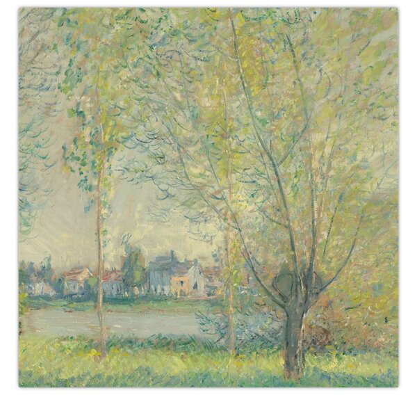 Obraz - Claude Monet, The Willows, reprodukce (30x30 cm)