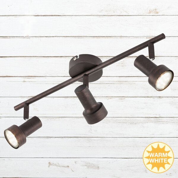BRI 2843-031 Bodové svítidlo 48 cm 3xGU10 9W 750lm antická měď - BRILONER