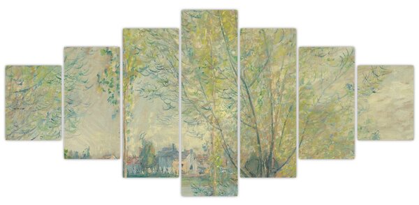 Obraz - Claude Monet, The Willows, reprodukce (210x100 cm)