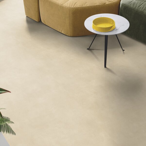 Gerflor, PVC podlaha - lino AladinTex Ultra 2460 Chicago cream, na míru, šíře 4m, béžová, filc, chodba / předsíň