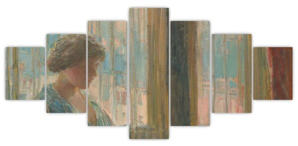 Obraz - Childe Hassam, The New York Window, reprodukce (210x100 cm)