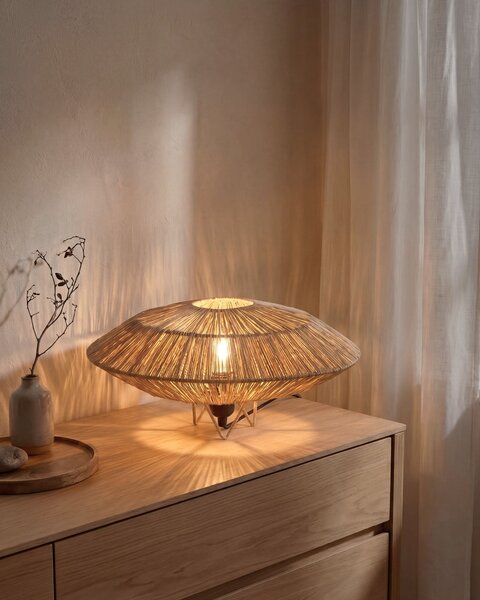 Stolní lampa MENTIRI Proutí Přírodní