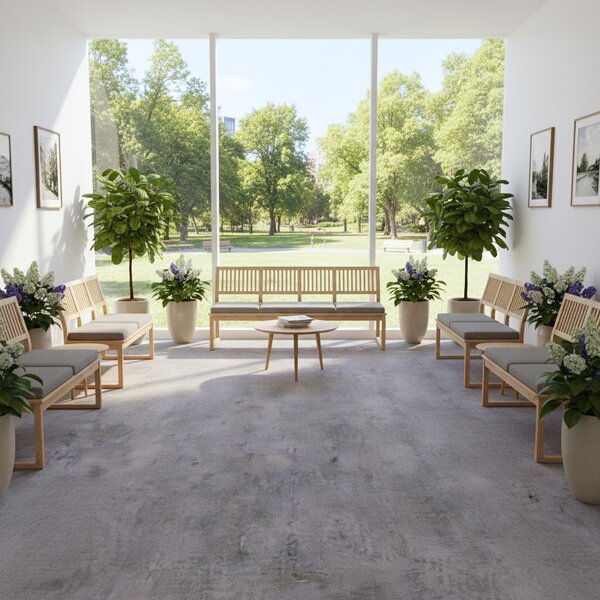 Gerflor, PVC podlaha - lino AladinTex Ultra 2218 Rough taupe, na míru, šíře 4m, šedá, filc, chodba / předsíň