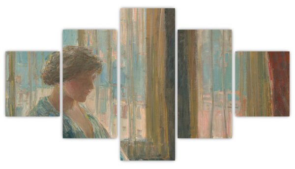 Obraz - Childe Hassam, The New York Window, reprodukce (125x70 cm)