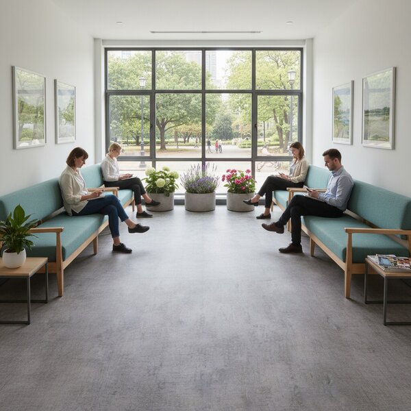 Gerflor, PVC podlaha - lino AladinTex Ultra 2218 Rough taupe, na míru, šíře 4m, šedá, filc, chodba / předsíň