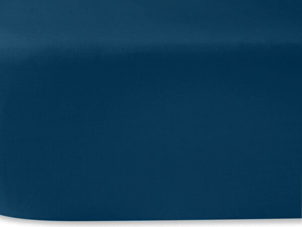 SATÉNOVÉ PROSTĚRADLO 011 200X220 CM TMAVĚMODRÉ