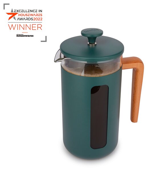 KitchenCraft French Press La Cafetiere PISA na 8 šálků, zelená LCPISA8CPGRNW