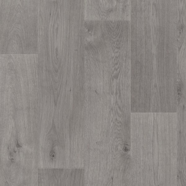 Gerflor, PVC podlaha - lino AladinTex Ultra 1751 Pure Oak grey, na míru, šíře 4m, šedá, filc, chodba / předsíň