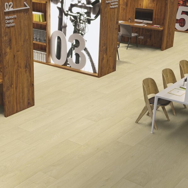Gerflor, PVC podlaha - lino AladinTex Ultra 0797 Havana ivory, na míru, šíře 4m, béžová, filc, chodba / předsíň