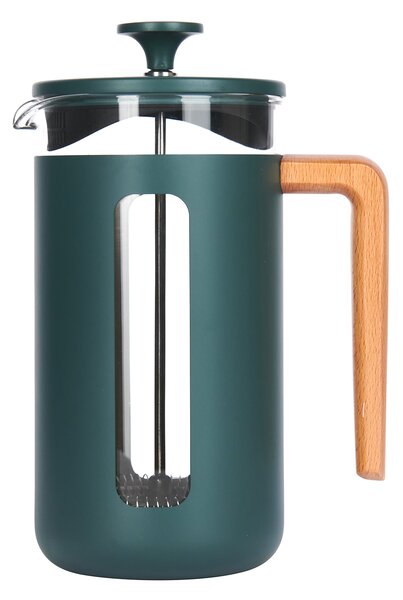 KitchenCraft French Press La Cafetiere PISA na 8 šálků, zelená LCPISA8CPGRNW