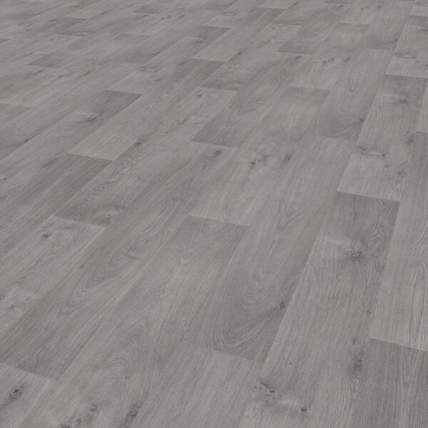 Gerflor, PVC podlaha - lino AladinTex Ultra 1751 Pure Oak grey, na míru, šíře 4m, šedá, filc, chodba / předsíň