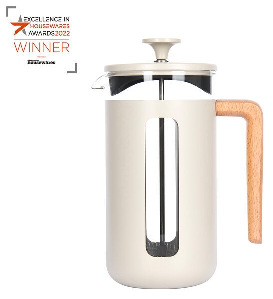 KitchenCraft French Press La Cafetiere PISA na 8 šálků, latté LCPISA8CPLATW