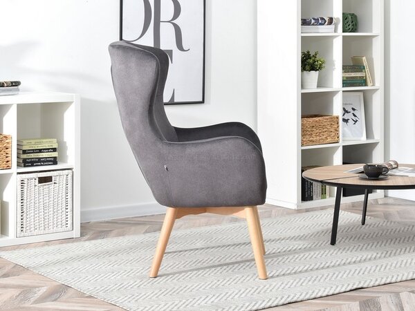 Křeslo Léto (grafit + černá). Akce -15%