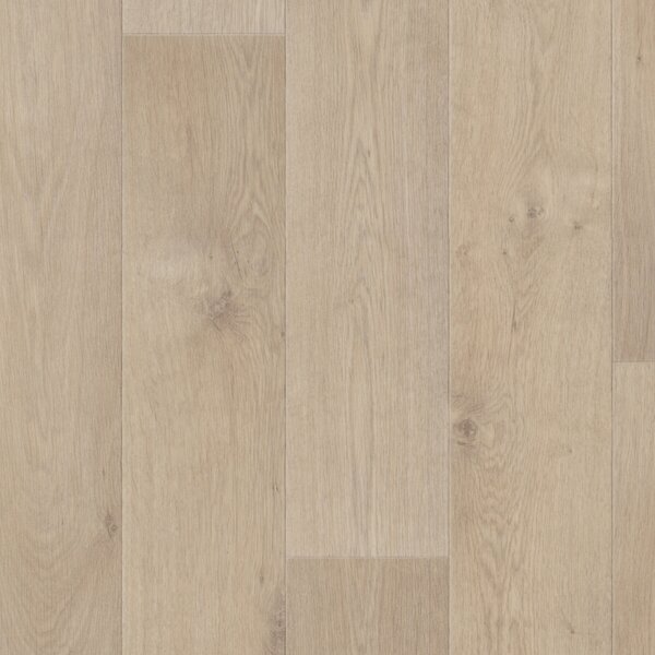 Gerflor, PVC podlaha - lino AladinTex Ultra 0720 Pure Oak clear, na míru, šíře 4m, béžová, filc, chodba / předsíň