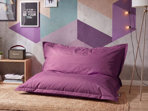 Sedací vak 300 L FUZZY 140 cm 180 cm Purpurová