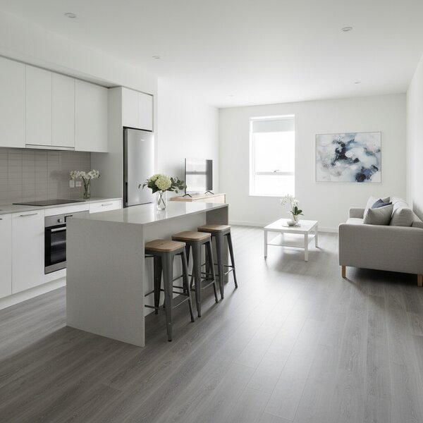 Gerflor, PVC podlaha - lino AladinTex Ultra 1442 Valencay pecan, na míru, šíře 4m, šedá, filc, chodba / předsíň
