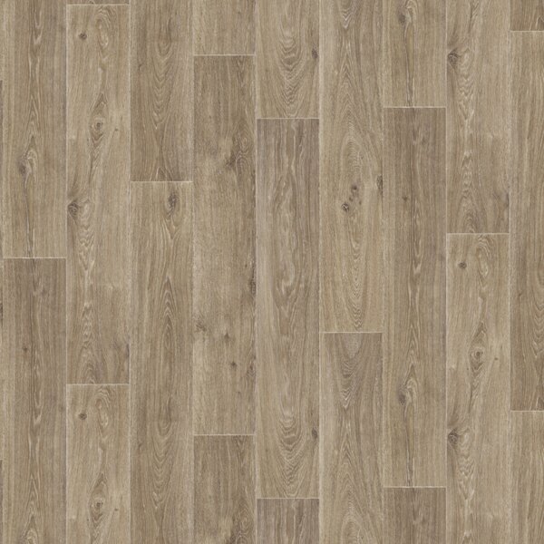 Gerflor, PVC podlaha - lino AladinTex Ultra 0368 Valencay blond, na míru, šíře 4m, hnědá, filc, chodba / předsíň