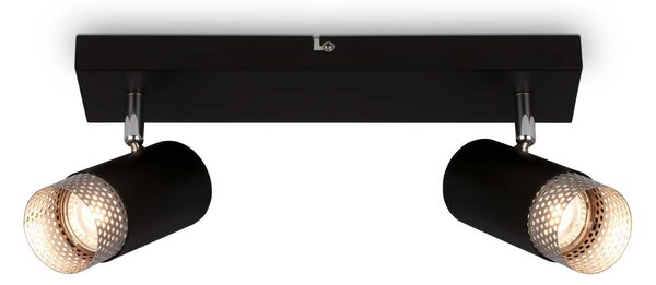 BRI 2142025 Spot, 44 cm, 2x GU10, max. 9W, černá - BRILONER