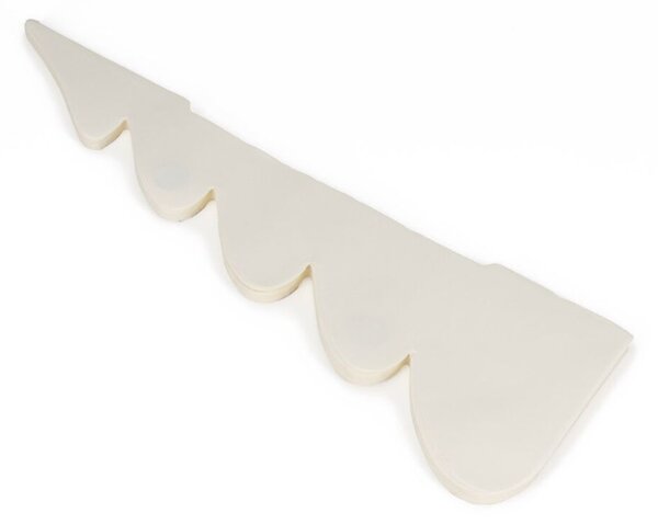 Vánoční papírový stromeček 30cm bílý, vánoční ozdoba