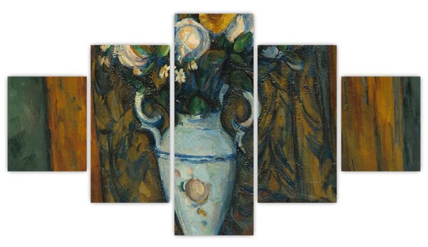 Obraz - Paul Cézanne, Vase of Flowers, reprodukce (125x70 cm)