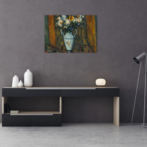Obraz - Paul Cézanne, Vase of Flowers, reprodukce (70x50 cm)