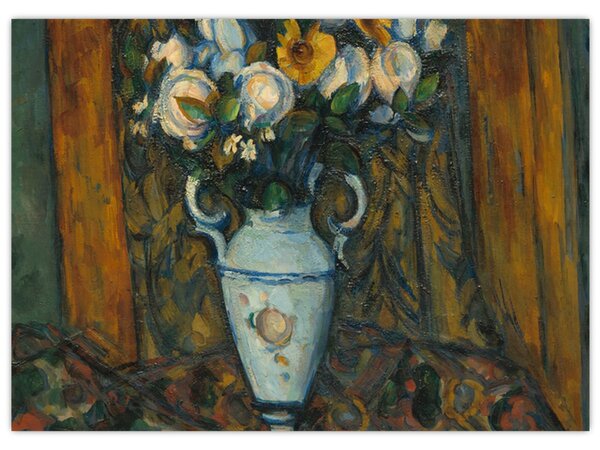 Obraz - Paul Cézanne, Vase of Flowers, reprodukce (70x50 cm)
