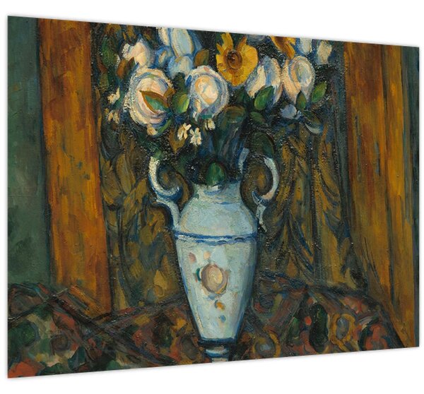 Obraz - Paul Cézanne, Vase of Flowers, reprodukce (70x50 cm)