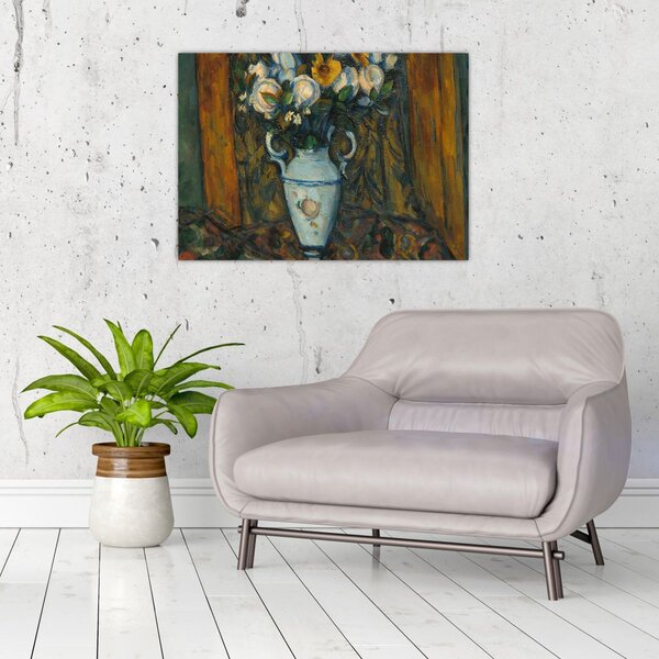 Obraz - Paul Cézanne, Vase of Flowers, reprodukce (70x50 cm)