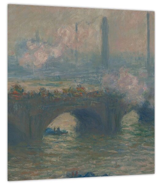 Obraz - Claude Monet, Waterloo Bridge, Gray Day, reprodukce (30x30 cm)