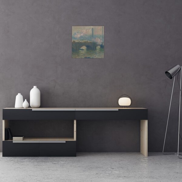 Obraz - Claude Monet, Waterloo Bridge, Gray Day, reprodukce (30x30 cm)