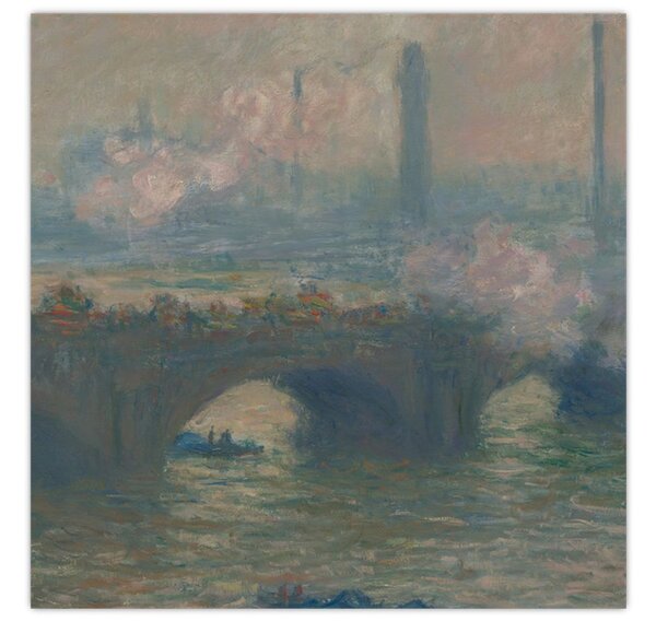 Obraz - Claude Monet, Waterloo Bridge, Gray Day, reprodukce (30x30 cm)