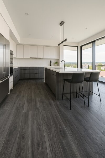 Beauflor, PVC podlaha - lino Blacktex White Oak 997D - dub, na míru, šíře 3m,4m, šedá, filc, chodba / předsíň