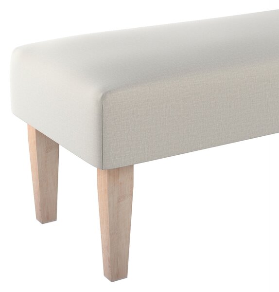 Dlouhá lavička 100x40cm barva šedá látka sametová