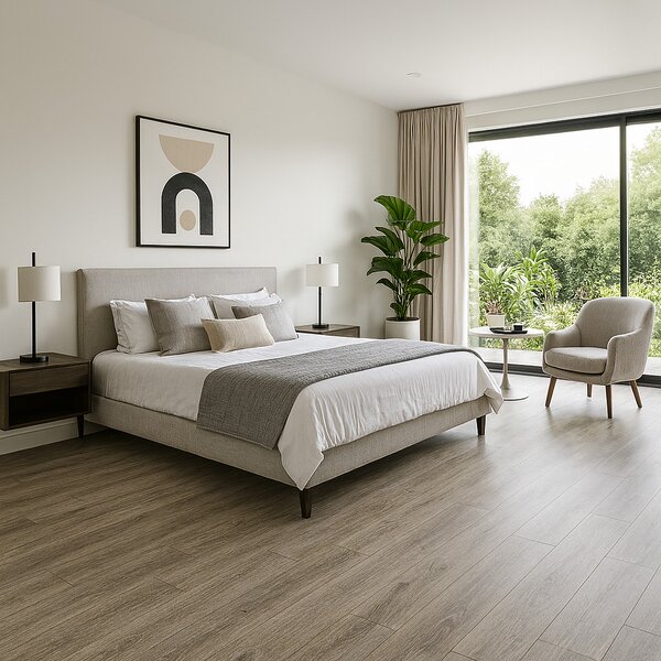 Gerflor, PVC podlaha - lino AladinTex Home 1727 Noma, na míru, šíře 4m, šedá, bez podkladu, dětský pokoj
