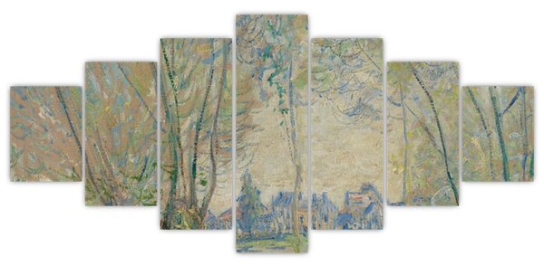 Obraz - Claude Monet, Woman Seated under the Willows, reprodukce (210x100 cm)